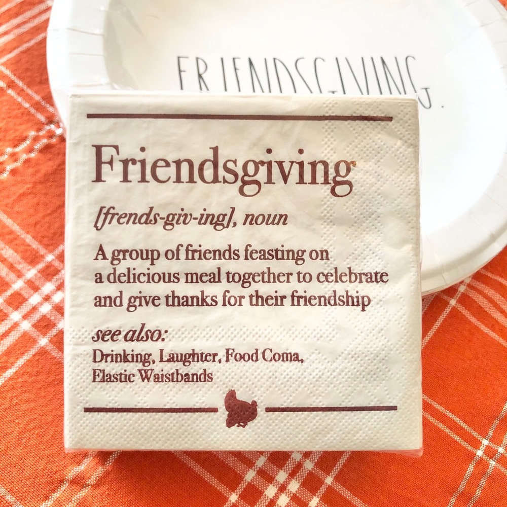 🆕Rae Dunn FRIENDSGIVING Party Plates Bundle - Picture 3 of 5